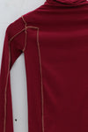 BASERANGE turtleneck sweater TTOT-RI-AU23 burnt red